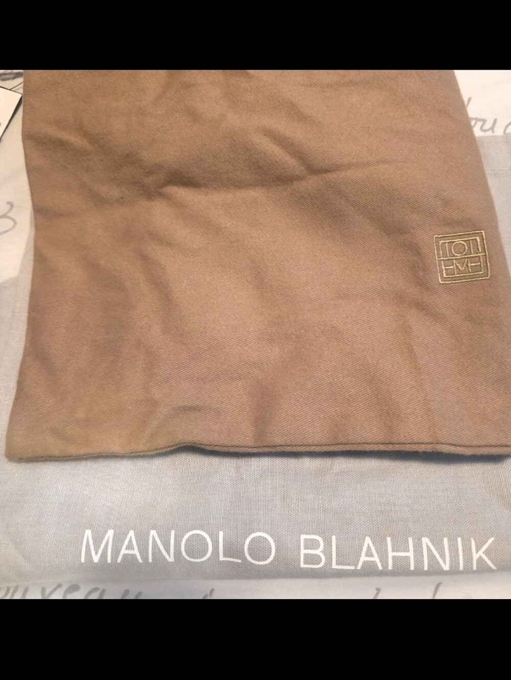 Toteme And Manolo Blahnik Dust Bags